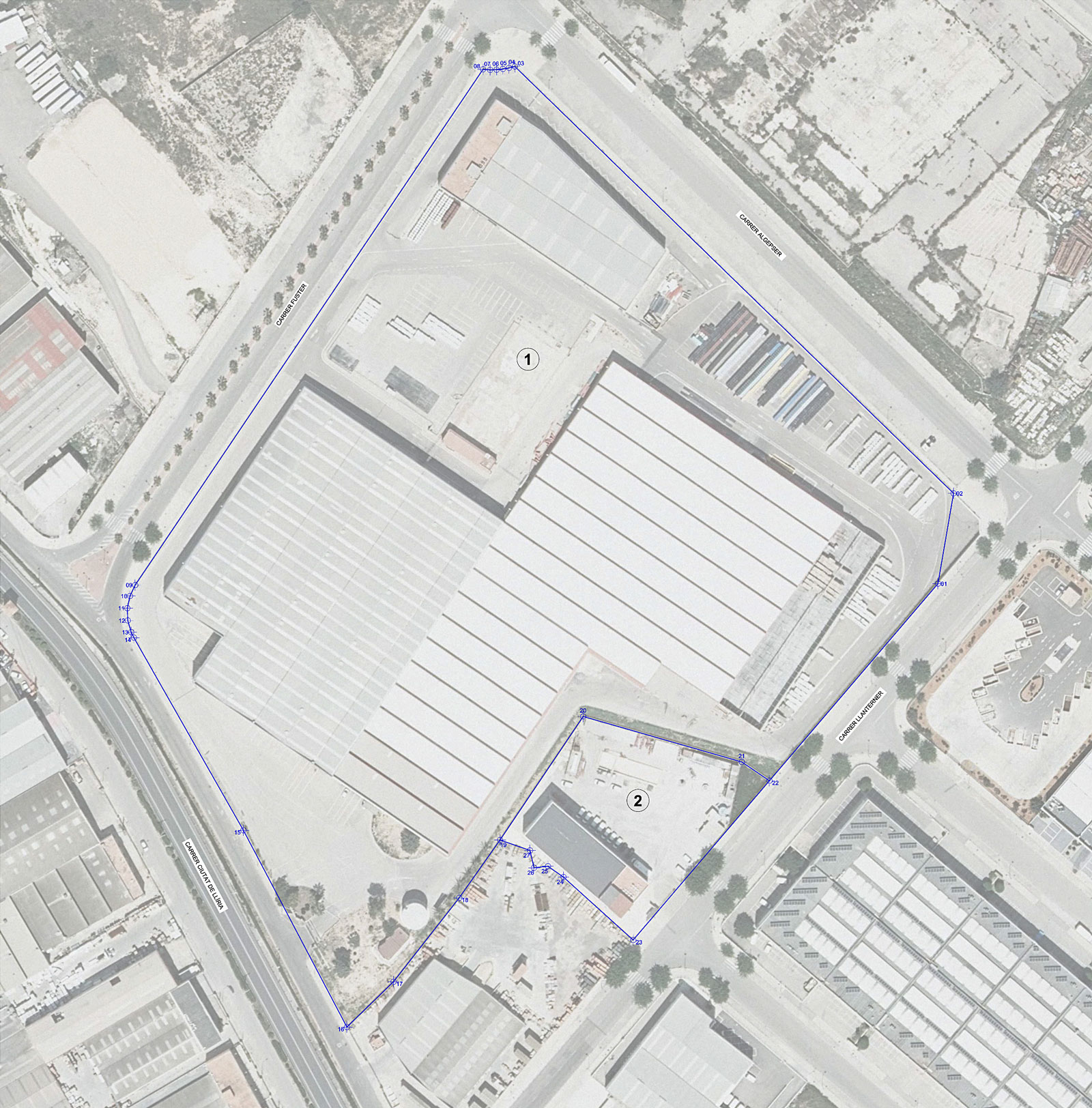 Proyecto de parcelación en suelo urbano industrial (Paterna)